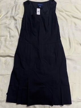 Ann Taylor Factory Black Sleeveless Midi Dress